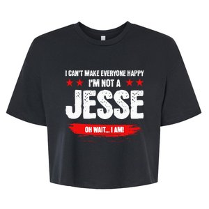 Funny Sarcastic Jesse Personalized Birthday Bella+Canvas Jersey Crop Tee