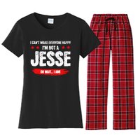 Funny Sarcastic Jesse Personalized Birthday Women's Flannel Pajama Set