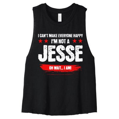 Funny Sarcastic Jesse Personalized Birthday Women's Racerback Cropped Tank