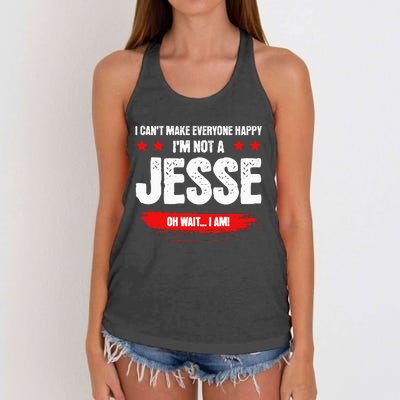 Funny Sarcastic Jesse Personalized Birthday Women's Knotted Racerback Tank