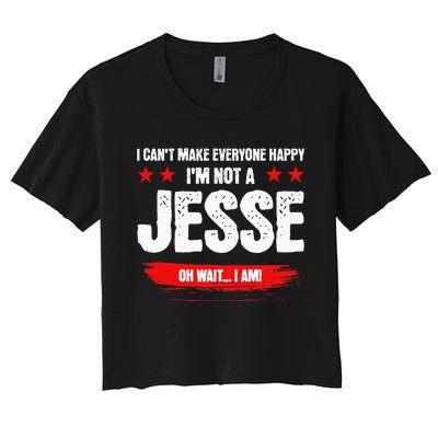 Funny Sarcastic Jesse Personalized Birthday Women's Crop Top Tee