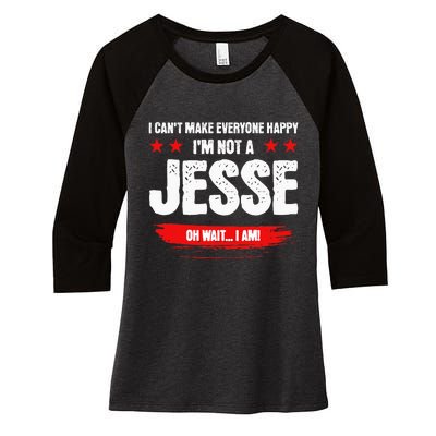 Funny Sarcastic Jesse Personalized Birthday Women's Tri-Blend 3/4-Sleeve Raglan Shirt