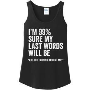 Funny Saying Joke Slogan Humorous Quote Gift Ladies Essential Tank