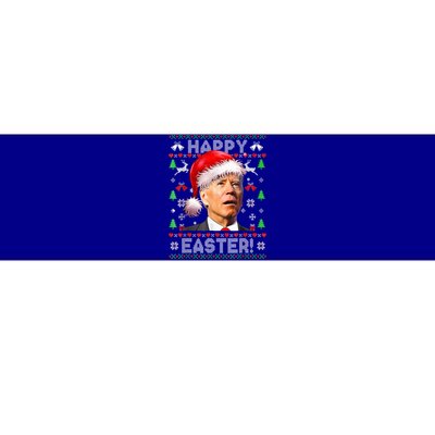 Funny Santa Joe Biden Happy Easter Ugly Christmas  Bumper Sticker