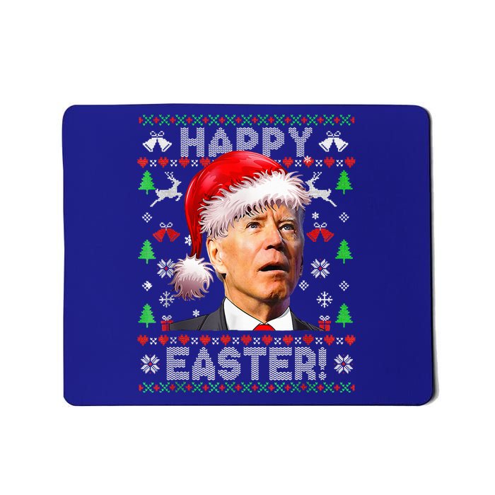 Funny Santa Joe Biden Happy Easter Ugly Christmas  Mousepad