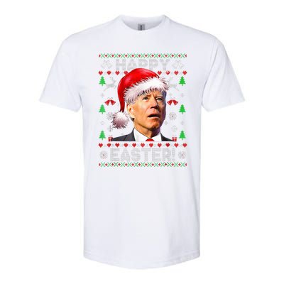 Funny Santa Joe Biden Happy Easter Ugly Christmas  Softstyle CVC T-Shirt