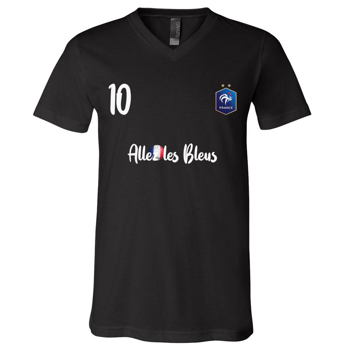 France Soccer Jersey France Football alles les bleus V-Neck T-Shirt