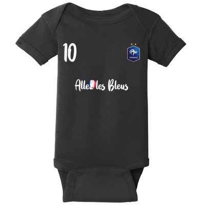 France Soccer Jersey France Football alles les bleus Baby Bodysuit
