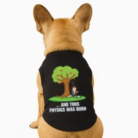 Funny Science Joke Apple Falling On Isaac Newton Physics Fun Doggie Tank