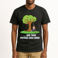 Funny Science Joke Apple Falling On Isaac Newton Physics Fun Tall T-Shirt