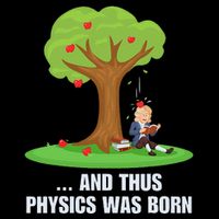 Funny Science Joke Apple Falling On Isaac Newton Physics Fun 7-Panel Snapback Hat