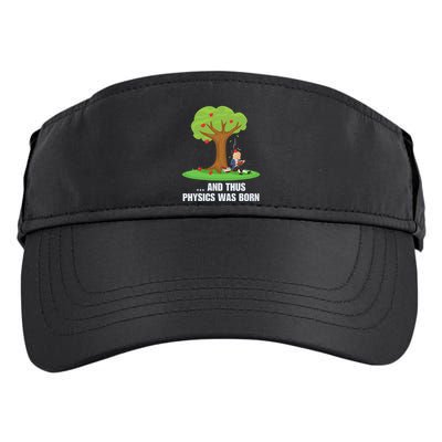 Funny Science Joke Apple Falling On Isaac Newton Physics Fun Adult Drive Performance Visor