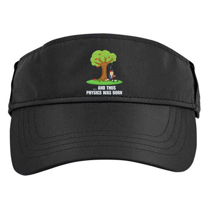 Funny Science Joke Apple Falling On Isaac Newton Physics Fun Adult Drive Performance Visor