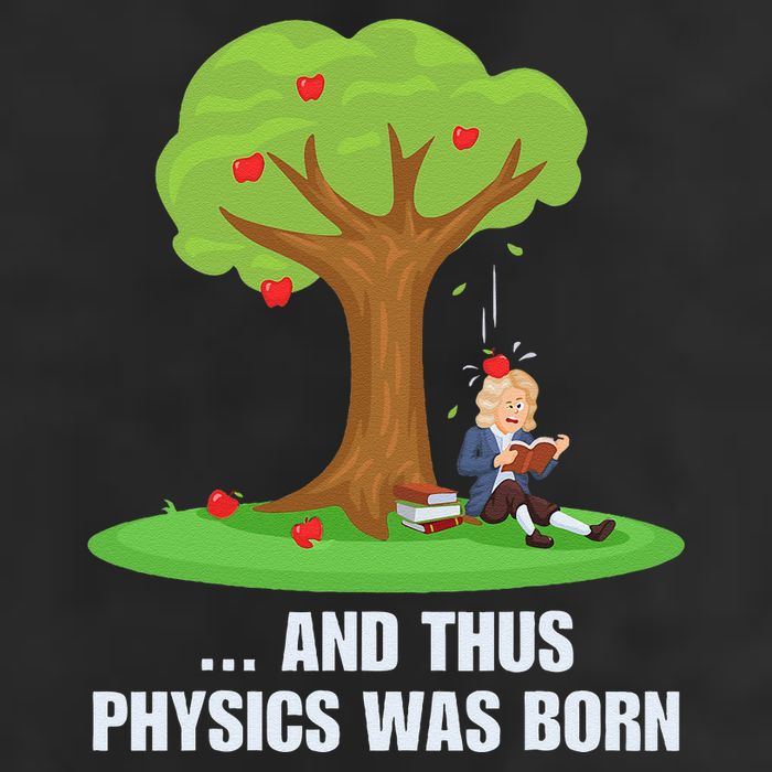 Funny Science Joke Apple Falling On Isaac Newton Physics Fun Adult Drive Performance Visor