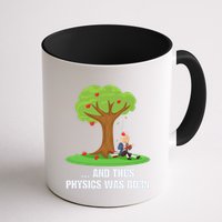 Funny Science Joke Apple Falling On Isaac Newton Physics Fun Mug