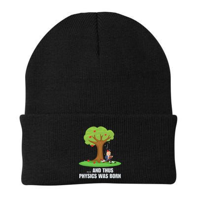 Funny Science Joke Apple Falling On Isaac Newton Physics Fun Beanie