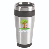 Funny Science Joke Apple Falling On Isaac Newton Physics Fun 16oz Travel Tumbler