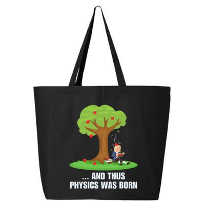 Funny Science Joke Apple Falling On Isaac Newton Physics Fun 25L Jumbo Tote