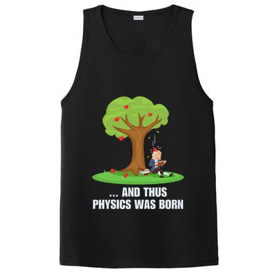 Funny Science Joke Apple Falling On Isaac Newton Physics Fun PosiCharge Competitor Tank