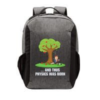 Funny Science Joke Apple Falling On Isaac Newton Physics Fun Vector Backpack