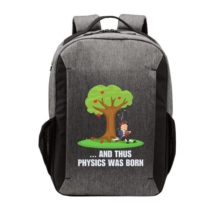 Funny Science Joke Apple Falling On Isaac Newton Physics Fun Vector Backpack