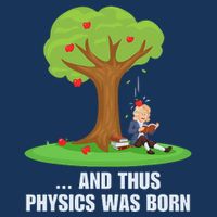 Funny Science Joke Apple Falling On Isaac Newton Physics Fun Infant Baby Jersey Bodysuit