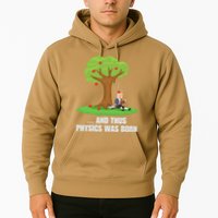 Funny Science Joke Apple Falling On Isaac Newton Physics Fun Hoodie