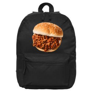 Funny Sloppy Joe Sandwich Lunchlady Food Halloween Costume 16 in Basic Backpack