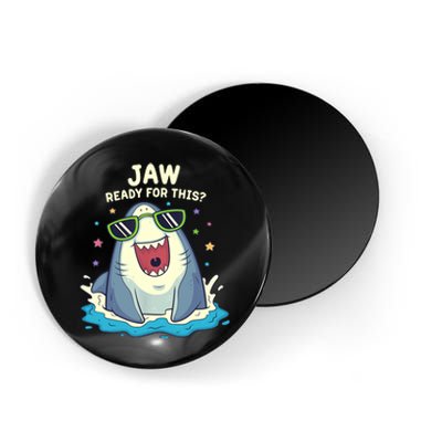 Funny Shark Jaw Ready For This Funny Shark Pun Magnet