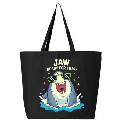 Funny Shark Jaw Ready For This Funny Shark Pun 25L Jumbo Tote