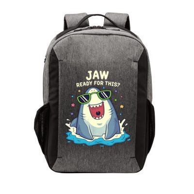 Funny Shark Jaw Ready For This Funny Shark Pun Vector Backpack