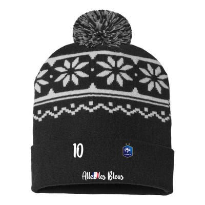 France Soccer Jersey France Football alles les bleus USA-Made Snowflake Beanie