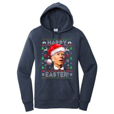 Funny Santa Joe Biden Happy Easter Ugly Christmas  Women's Pullover Hoodie