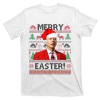 Funny Santa Joe Biden Merry Easter Ugly Christmas T-Shirt