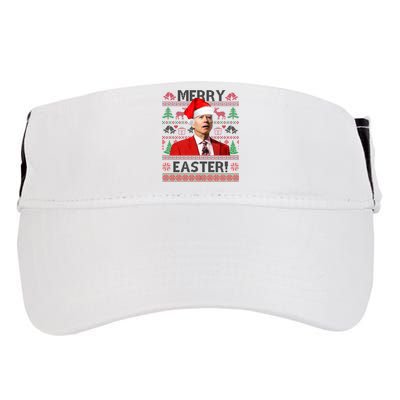 Funny Santa Joe Biden Merry Easter Ugly Christmas Adult Drive Performance Visor