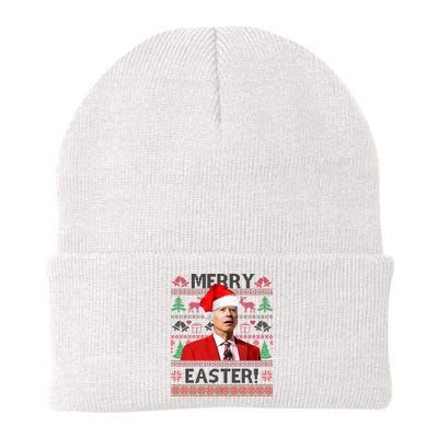 Funny Santa Joe Biden Merry Easter Ugly Christmas Beanie