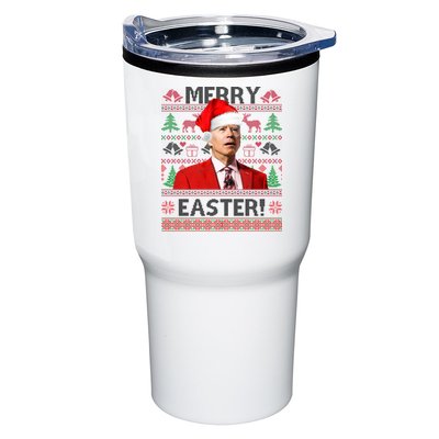 Funny Santa Joe Biden Merry Easter Ugly Christmas Tumbler