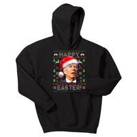 Funny Santa Joe Biden Happy Easter Ugly Christmas  Kids Hoodie