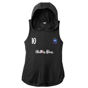 France Soccer Jersey France Football Alles Les Bleus Ladies PosiCharge Tri-Blend Wicking Draft Hoodie Tank