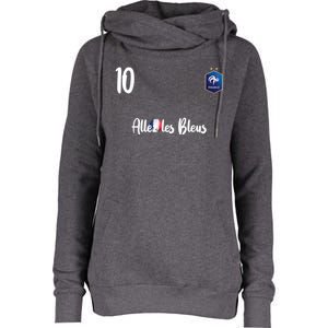 France Soccer Jersey France Football Alles Les Bleus Womens Funnel Neck Pullover Hood