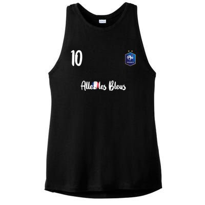 France Soccer Jersey France Football Alles Les Bleus Ladies PosiCharge Tri-Blend Wicking Tank