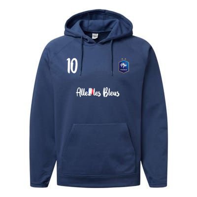 France Soccer Jersey France Football Alles Les Bleus Performance Fleece Hoodie