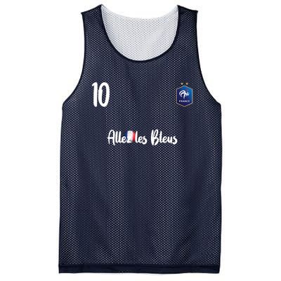 France Soccer Jersey France Football Alles Les Bleus Mesh Reversible Basketball Jersey Tank