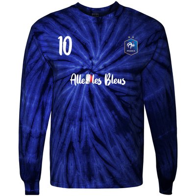 France Soccer Jersey France Football Alles Les Bleus Tie-Dye Long Sleeve Shirt