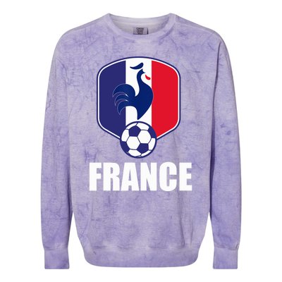 France Soccer Jersey Gift France Football Fans Colorblast Crewneck Sweatshirt