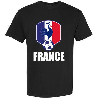 France Soccer Jersey Gift France Football Fans Garment-Dyed Heavyweight T-Shirt