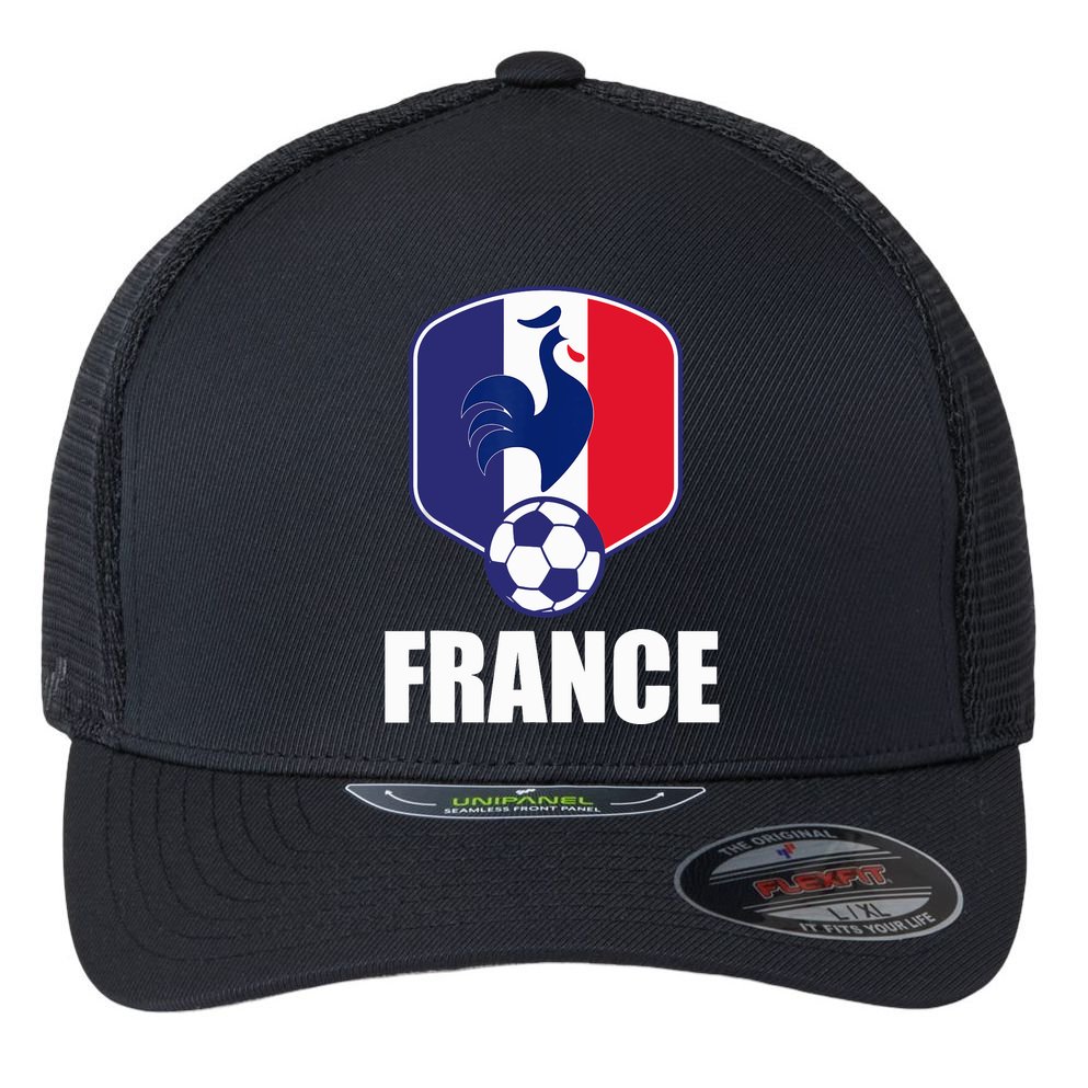 France Soccer Jersey Gift France Football Fans Flexfit Unipanel Trucker Cap