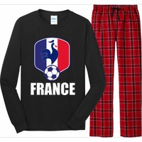 France Soccer Jersey Gift France Football Fans Long Sleeve Pajama Set