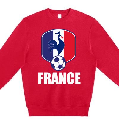 France Soccer Jersey Gift France Football Fans Premium Crewneck Sweatshirt