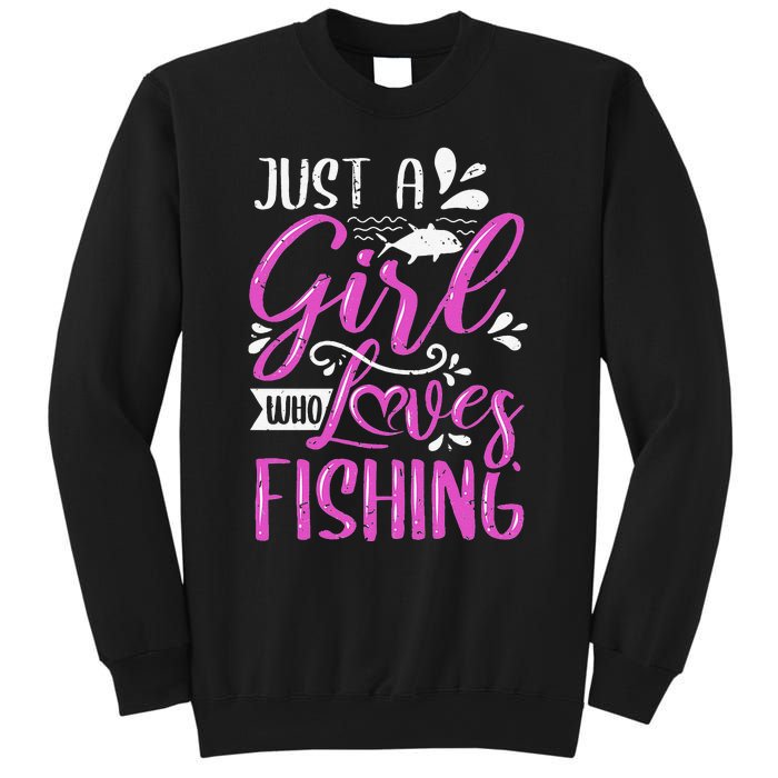 Fishers Sayings Just A Who Loves Fishing Sweatshirt